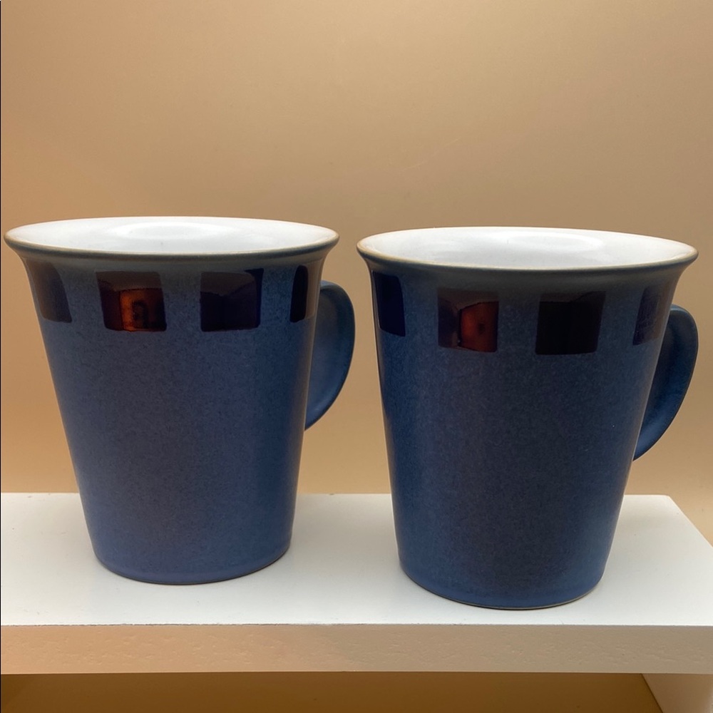 Set of 2 - Denby Reflex Blue Mod Mugs